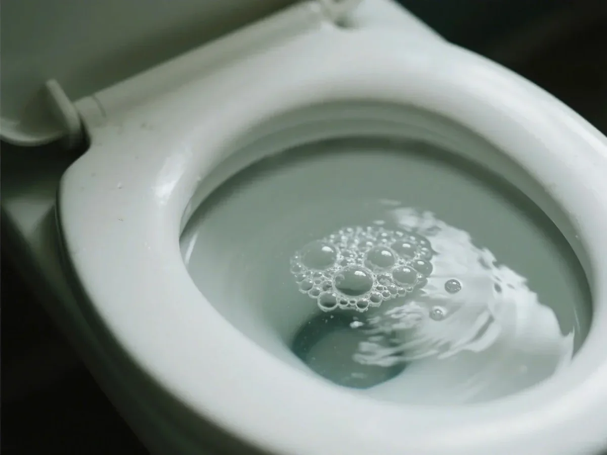 Urine Bubbles in the Toilet Bowl
